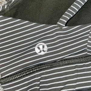 Striped Lululemon sports bra size 2
